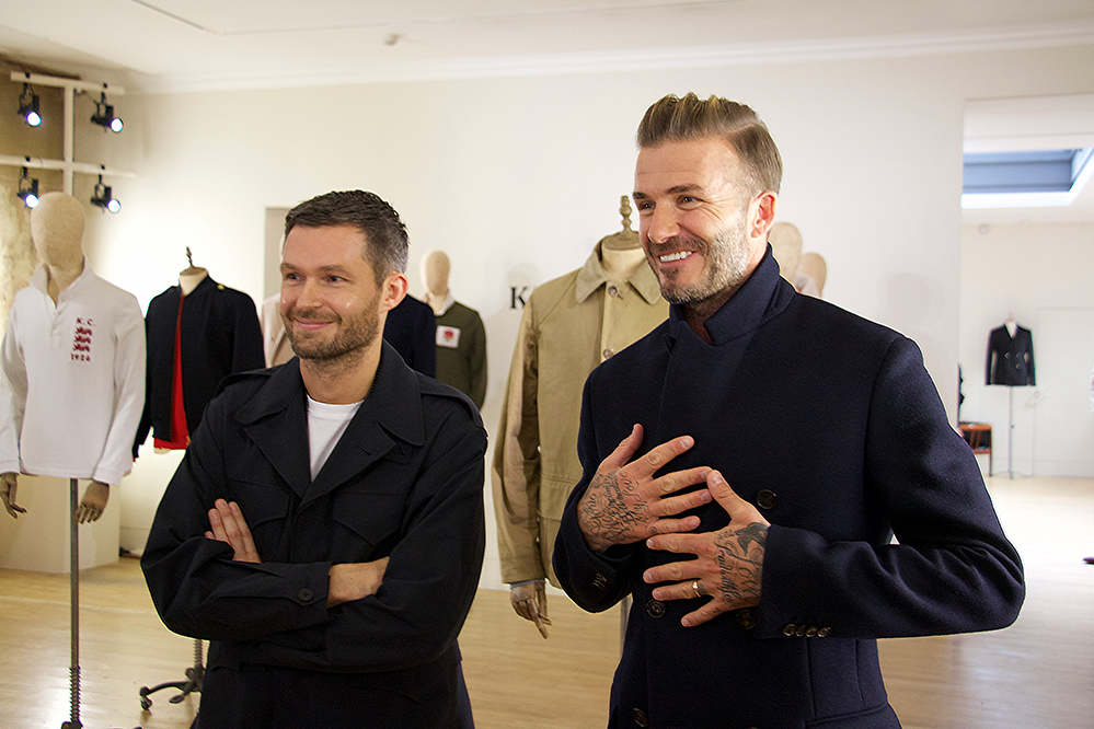 Daniel Kearns and David Beckham (Photo by Alison Catchpole)